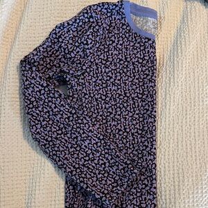 Primark Kids Long Sleeve Tee - Purple and Black